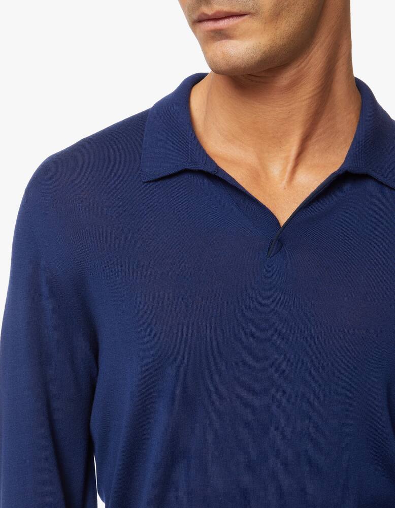 rinascente Sease Knitted super fine virgin wool polo shirt