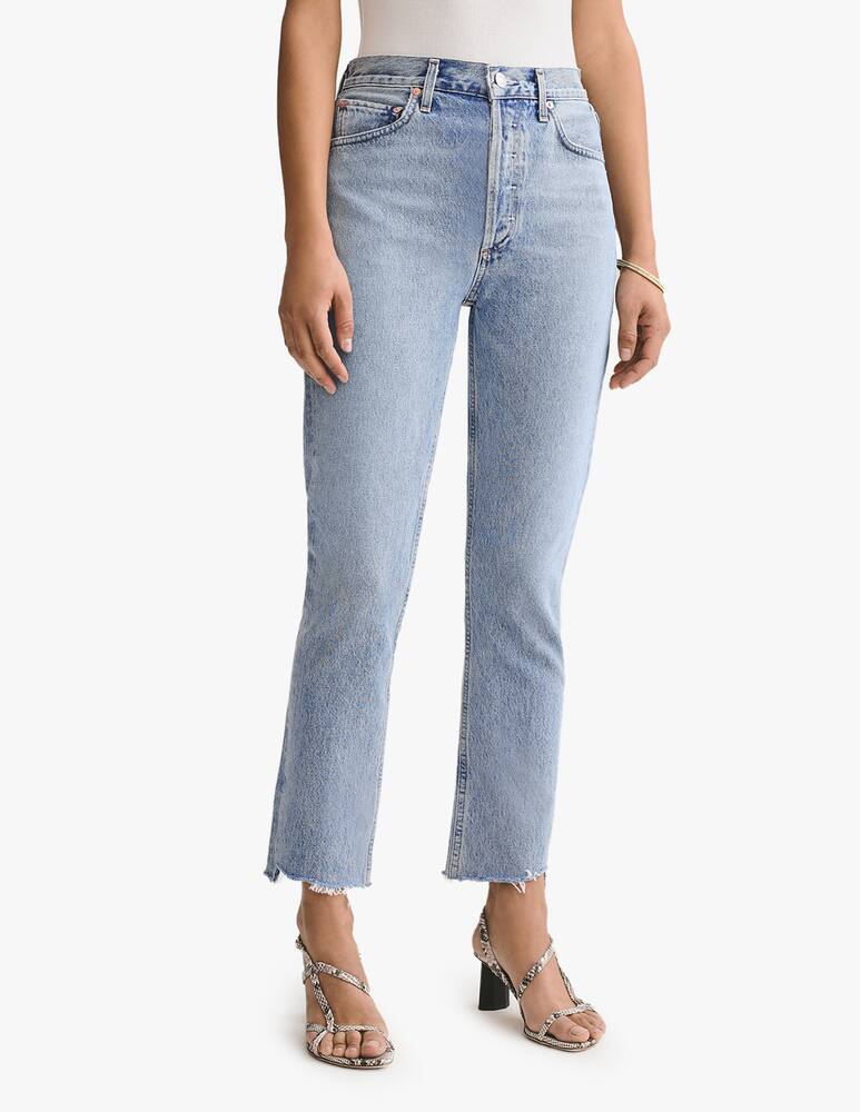 rinascente Agolde Jeans Riley crop a vita alta