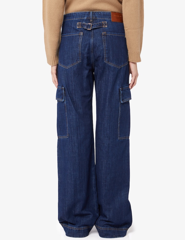 rinascente Weekend Max Mara Pantaloni in denim di cotone Califfo