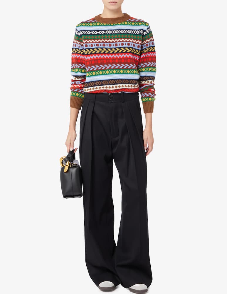 rinascente Weekend Max Mara Edicola jacquard alpaca and wool sweater