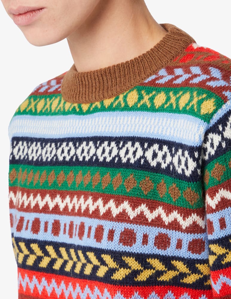 rinascente Weekend Max Mara Edicola jacquard alpaca and wool sweater