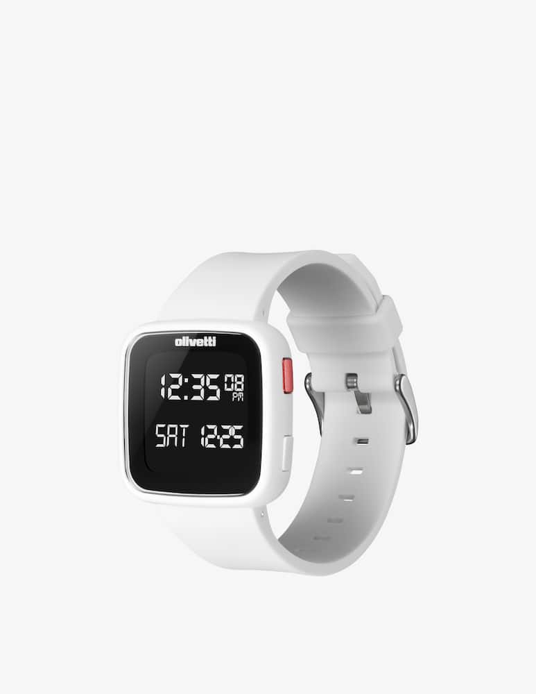 rinascente D1 Milano Orologio Olivetti Y_Bianco