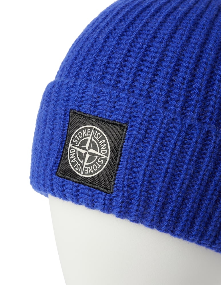 rinascente Stone Island Berretto in lana patch costa