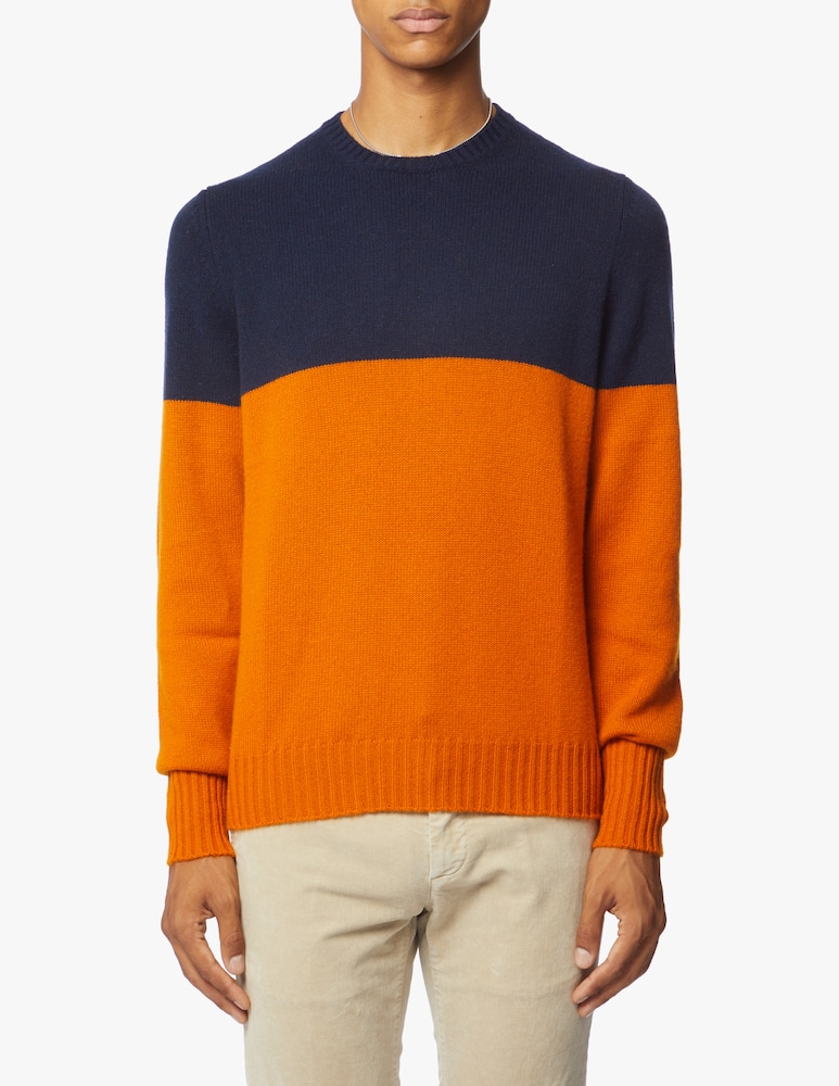 rinascente Drumohr Cashmere bicolor roundneck jumper