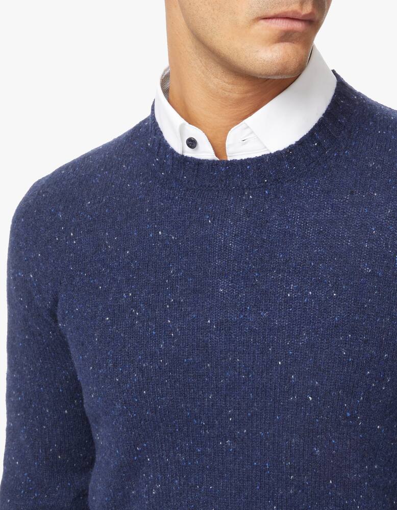 rinascente Drumohr Eco cashmere donegal roundneck jumper