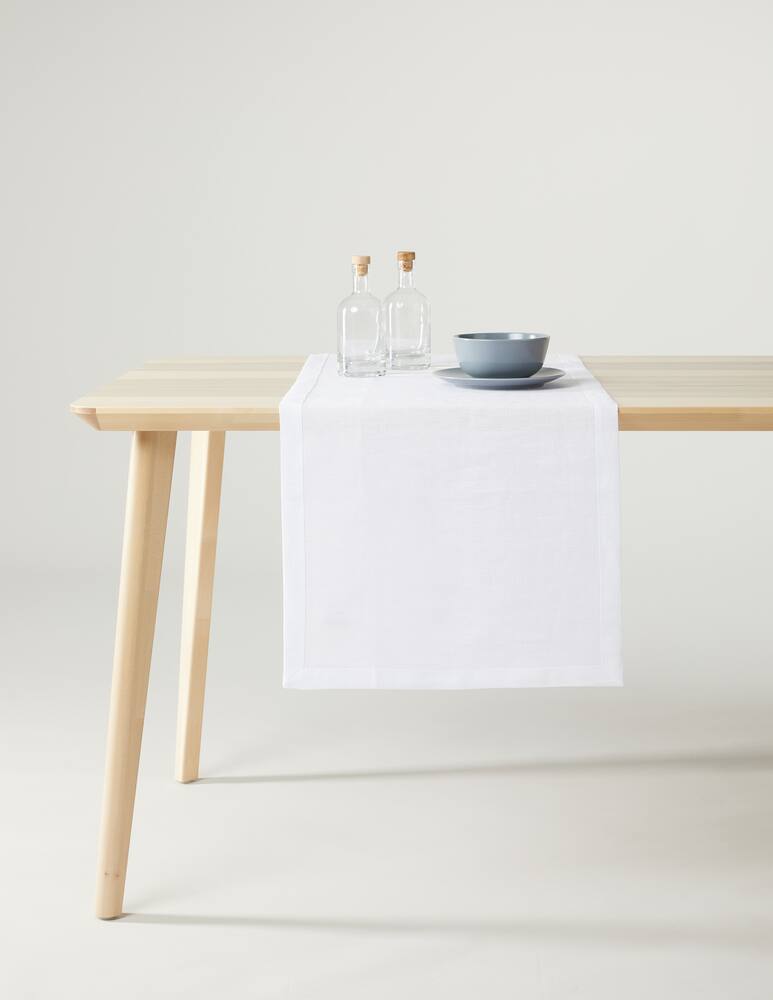 rinascente Tessitura Toscana Tiziano runner  45x170 - Bianco