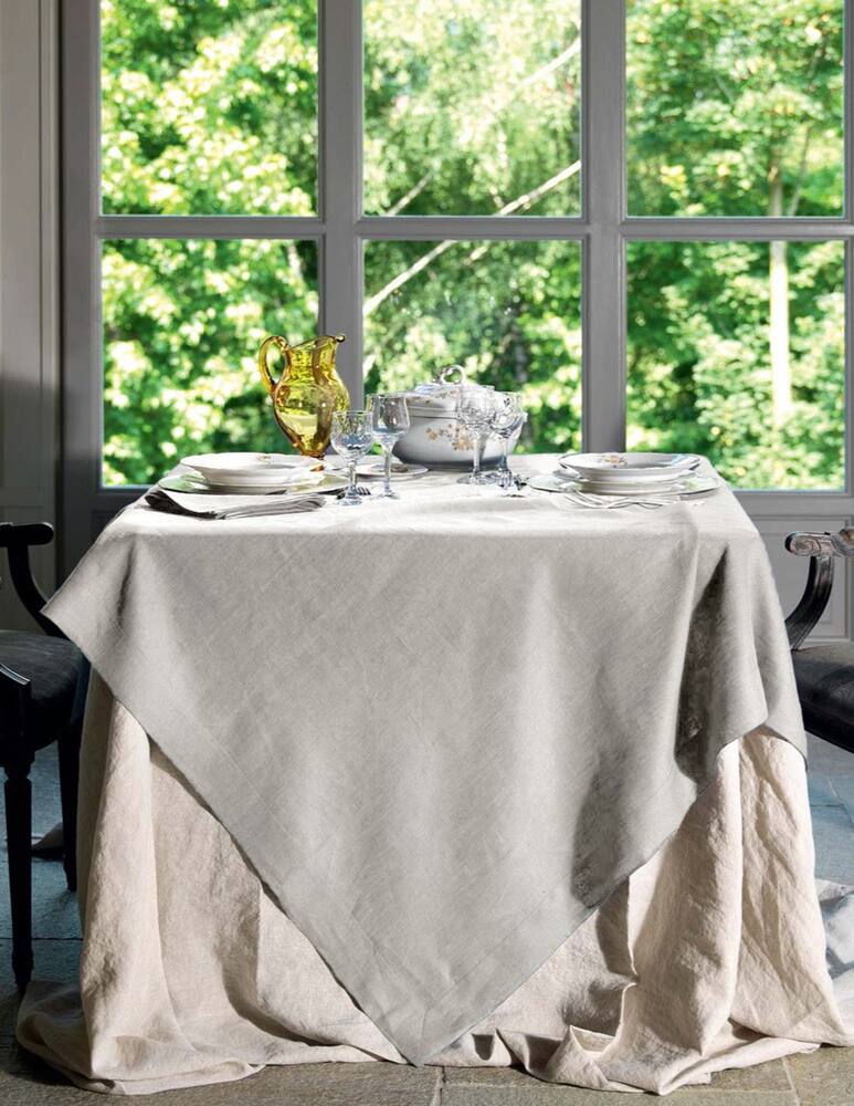 rinascente Tessitura Toscana Tovaglia Di Lino Con Tovaglioli Abbinati Rotonda 215 Cm