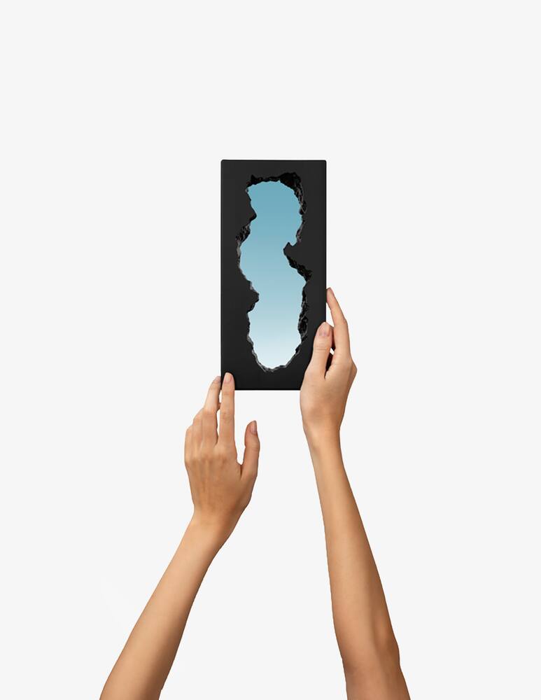 rinascente Gufram Guframini Broken Mirror Black
