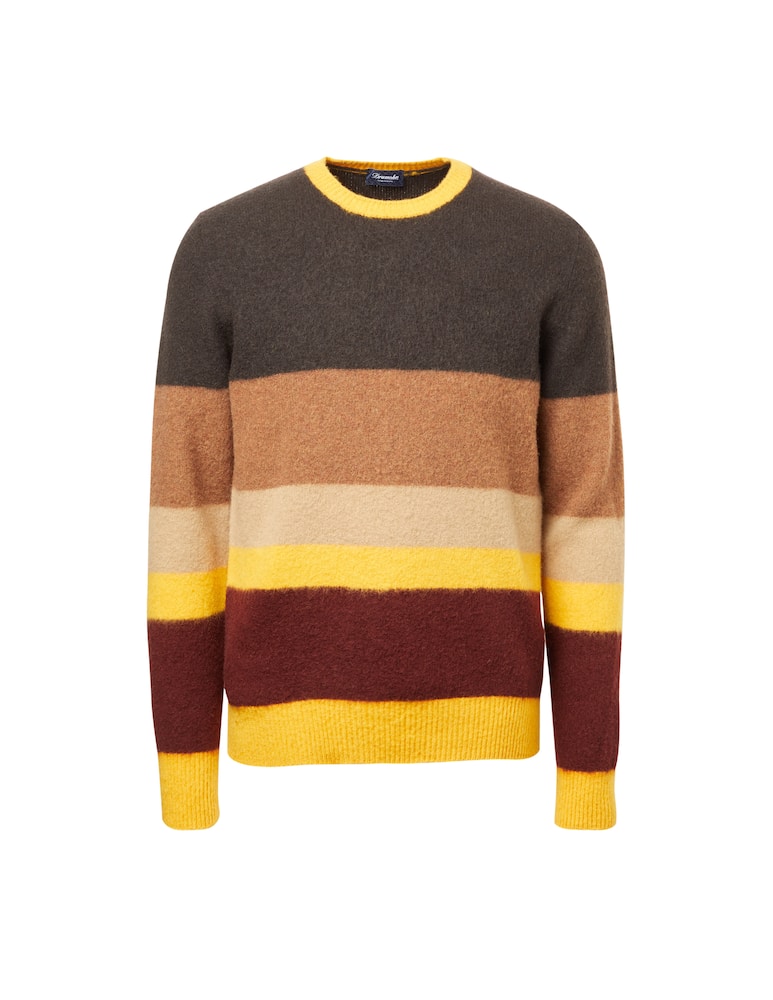 rinascente Drumohr Maglione girocollo garzato color block