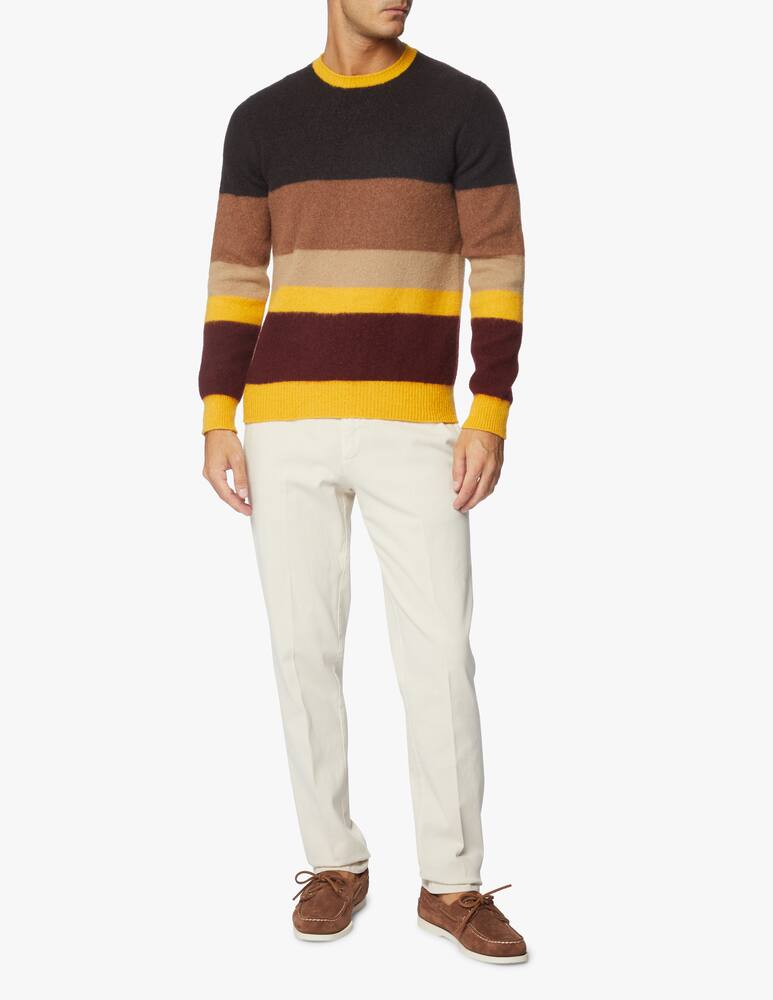 rinascente Drumohr Maglione girocollo garzato color block