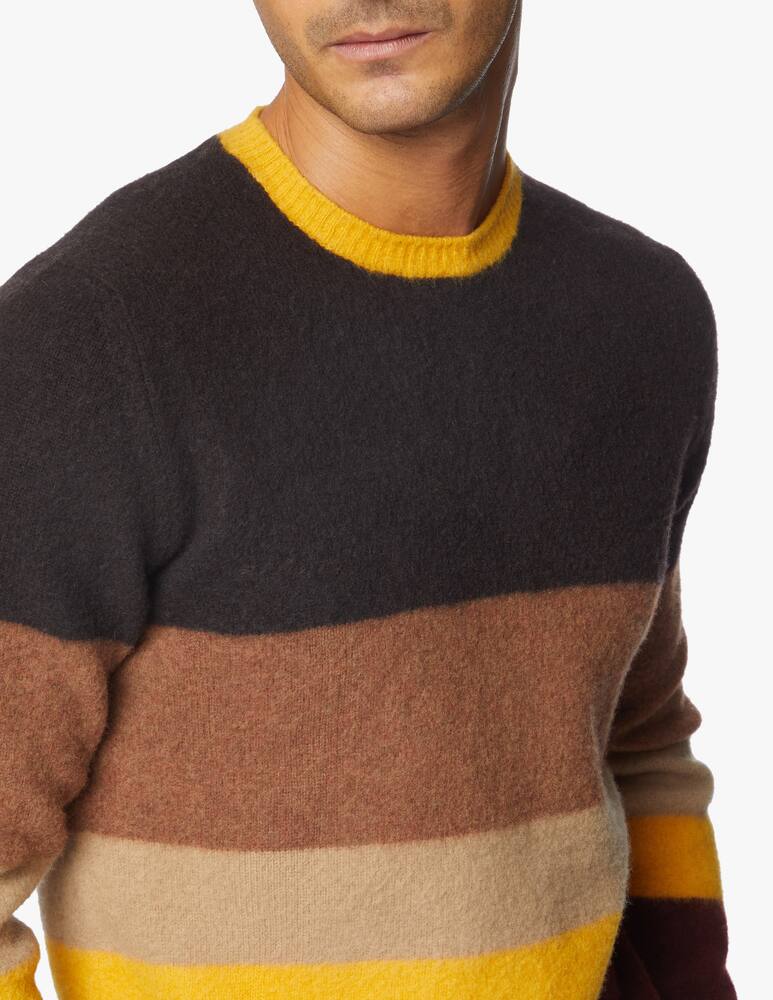 rinascente Drumohr Maglione girocollo garzato color block