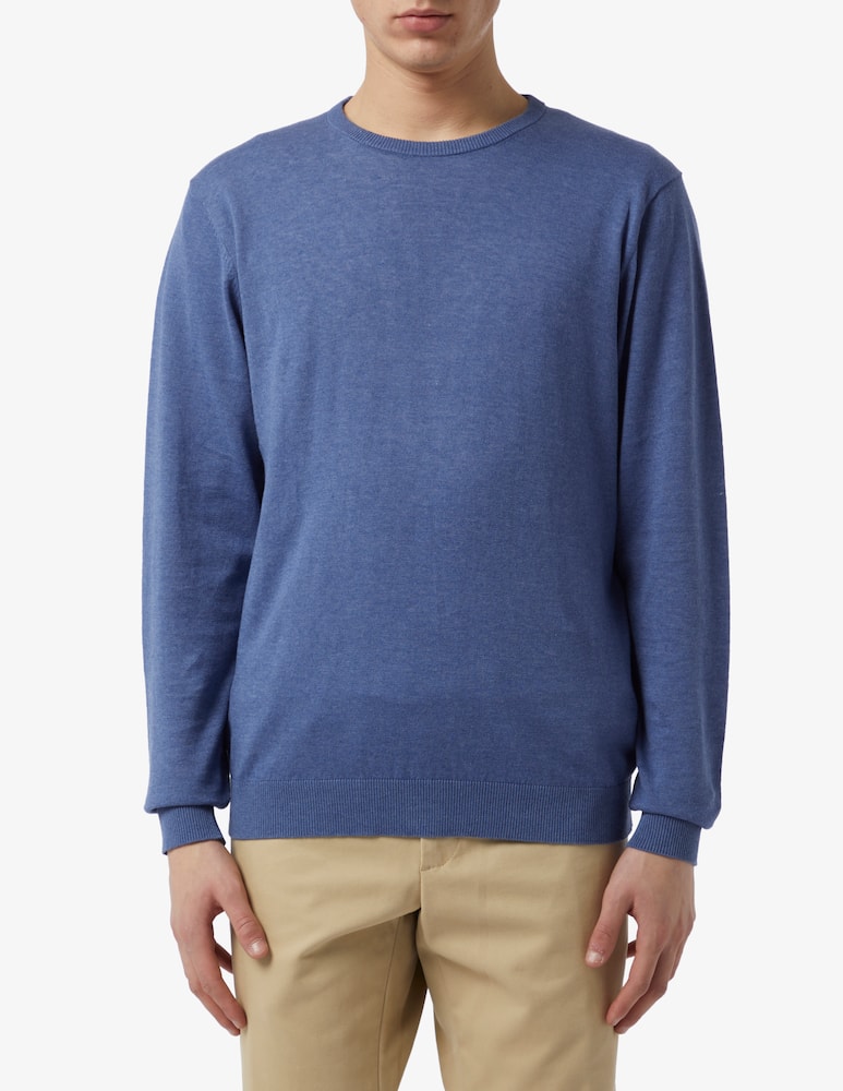 Rinascente Collection F.14 cotton and linen crewneck jumper - picture 1 Rinascente Collection F.14 cotton and linen crewneck jumper - picture 1