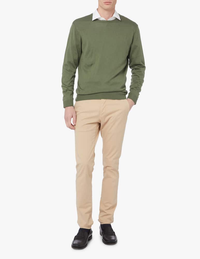 rinascente Rinascente Collection F16 cotton silk and cashmere crewneck jumper