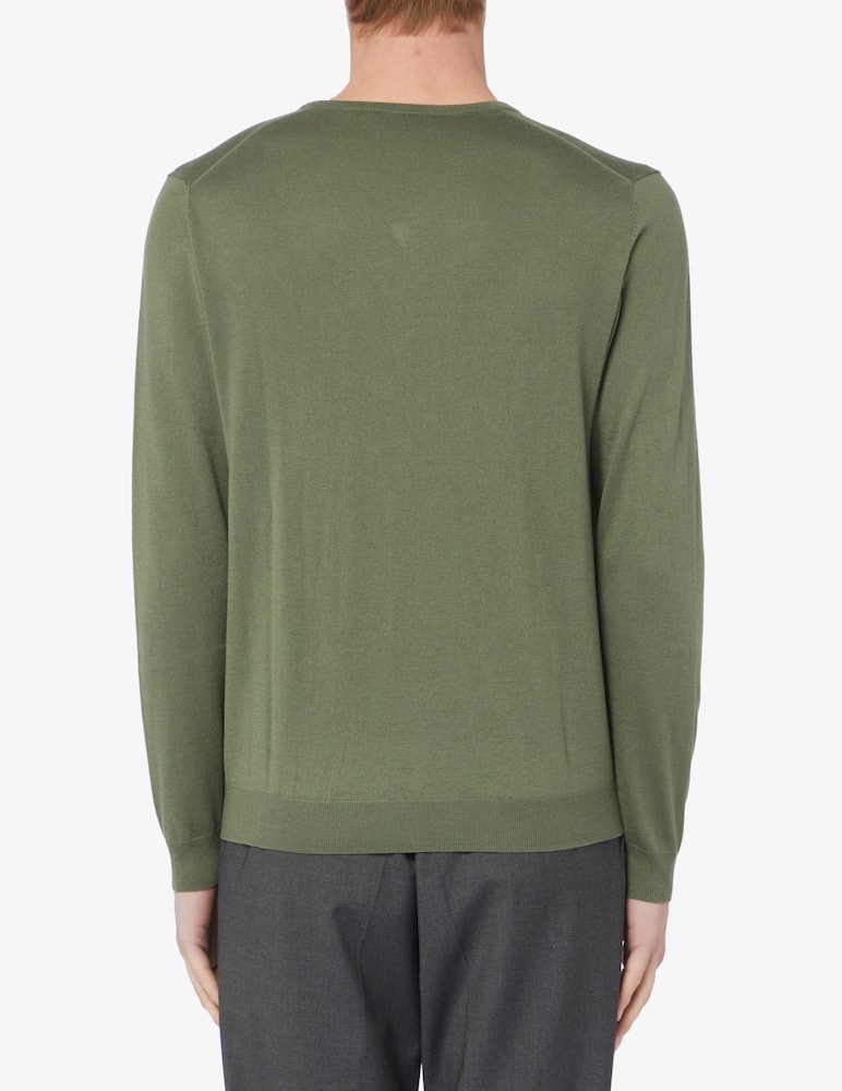 rinascente Rinascente Collection F16 cotton silk and cashmere v neck jumper