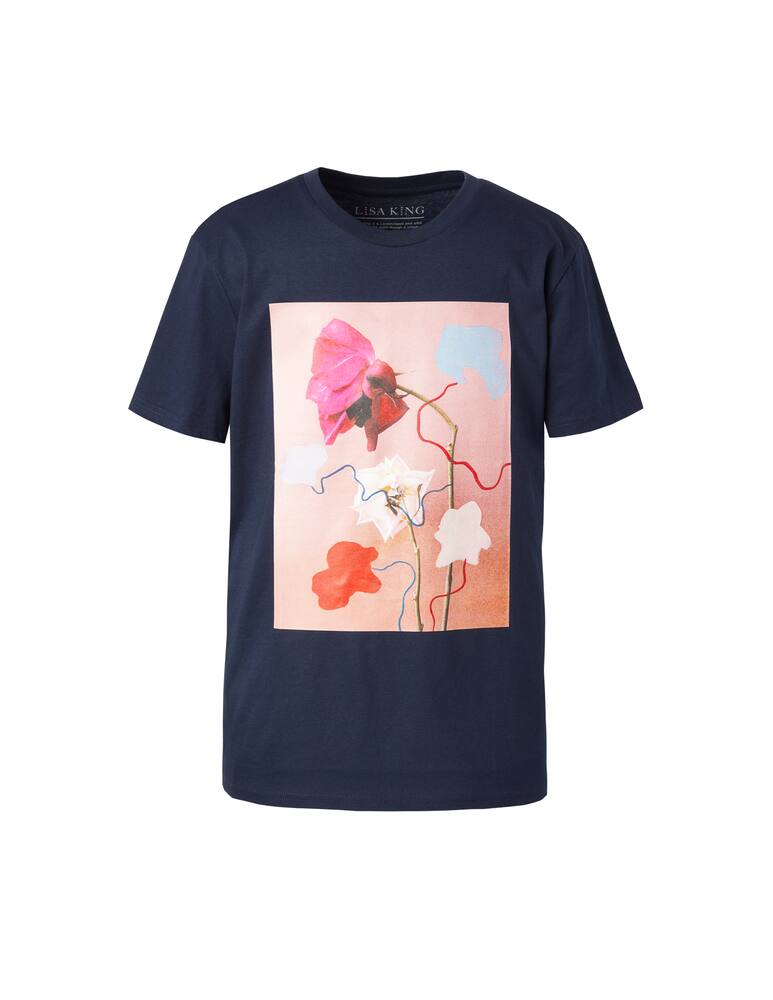 rinascente Lisa King T-shirt stampata in cotone biologico Calder