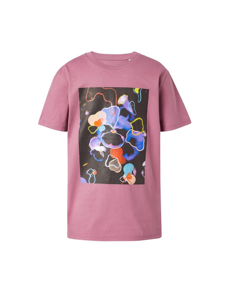 rinascente Lisa King Organic cotton printed t-shirt Pansy