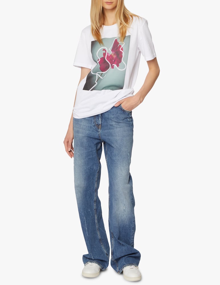 rinascente Lisa King Organic cotton printed t-shirt Rosetta