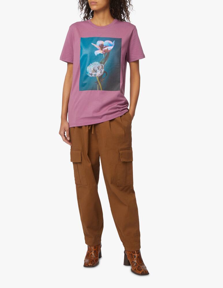 rinascente Lisa King Organic cotton printed t-shirt Two Tulips