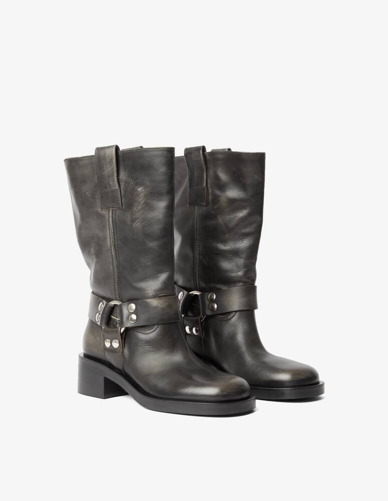 rinascente Strategia Stivali biker medi in pelle