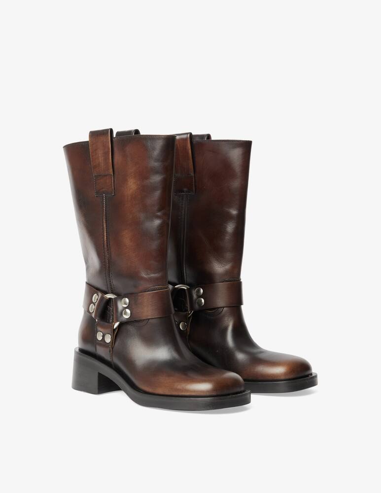 rinascente Strategia Stivali biker medi in pelle