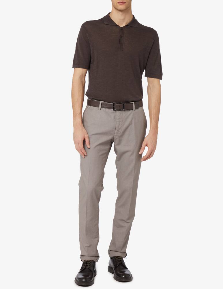 rinascente Rinascente Collection F14 linen and cotton polo shirt