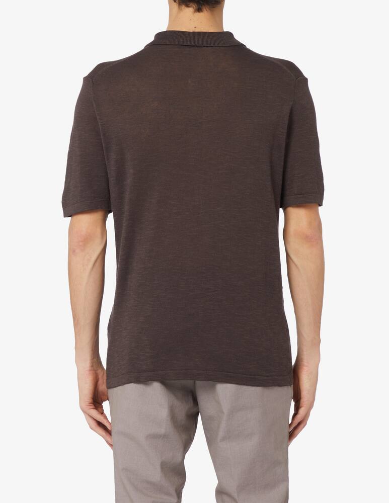 rinascente Rinascente Collection F14 linen and cotton polo shirt