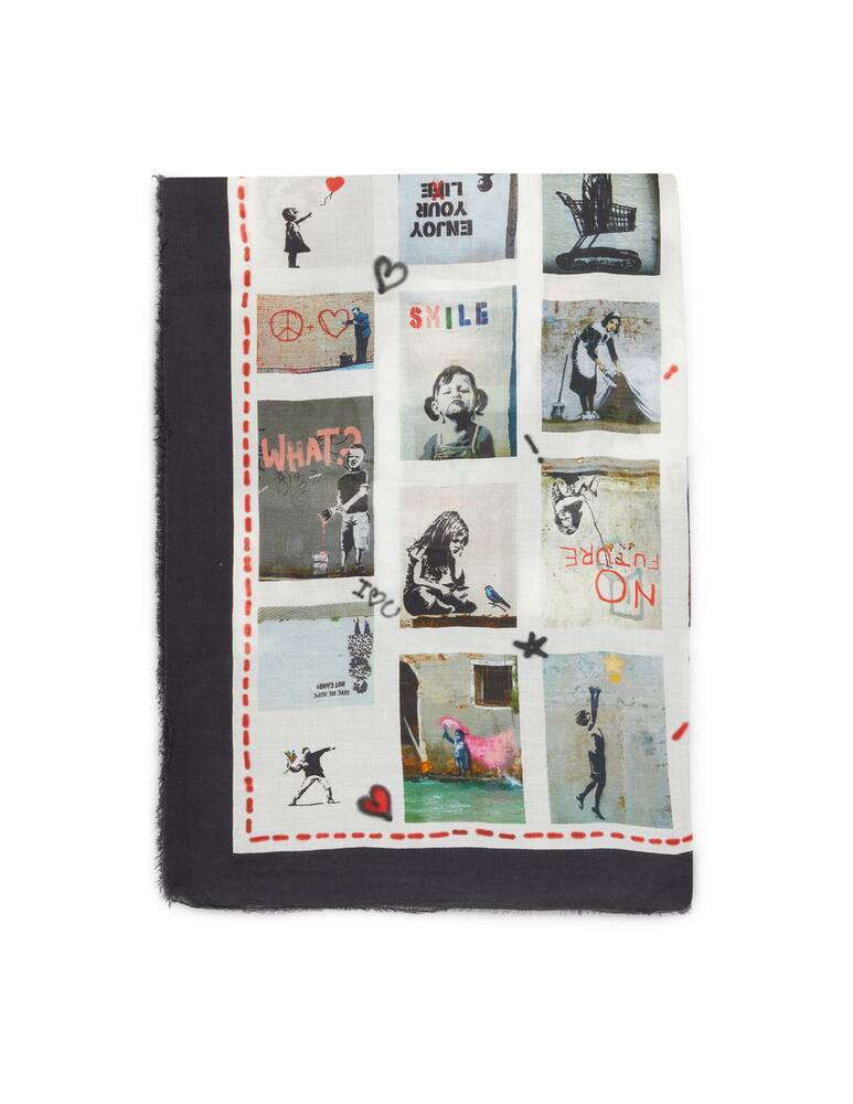 rinascente Faliero Sarti Sciarpa in misto modal Life Is Love