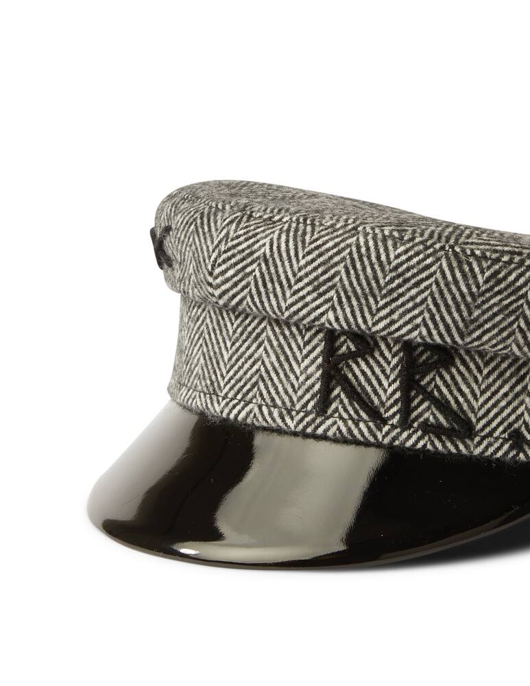 rinascente Ruslan Baginskiy Wool baker boy cap with embroidered logo