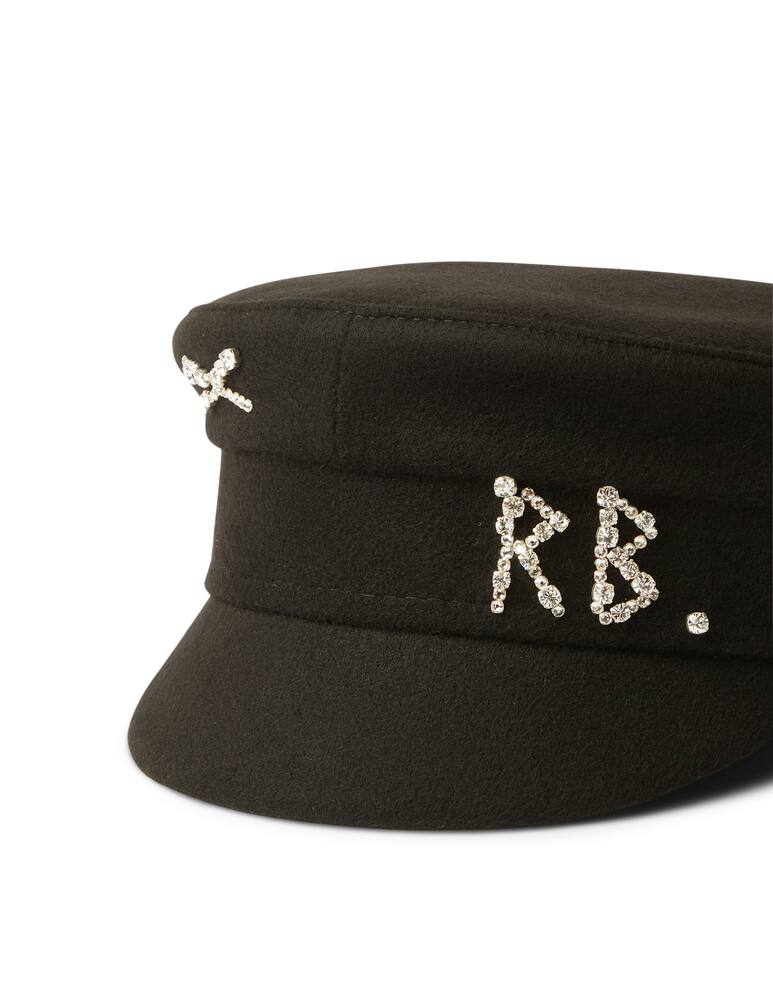 rinascente Ruslan Baginskiy Wool baker boy cap with logo