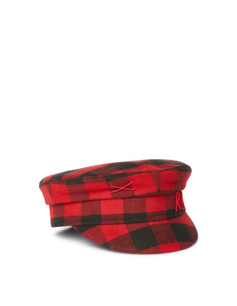 rinascente Ruslan Baginskiy Cappello baker boy in lana con stampa tartan