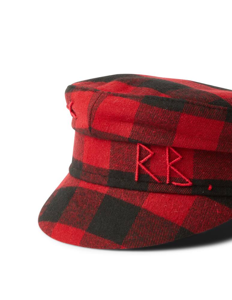 rinascente Ruslan Baginskiy Cappello baker boy in lana con stampa tartan
