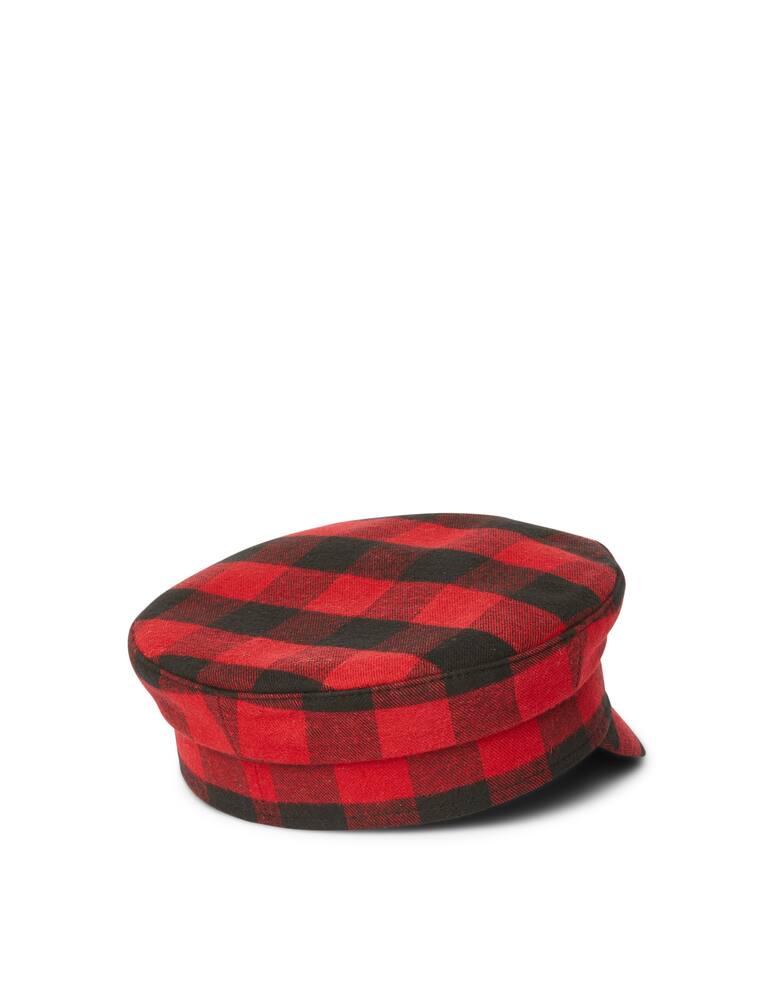 rinascente Ruslan Baginskiy Cappello baker boy in lana con stampa tartan