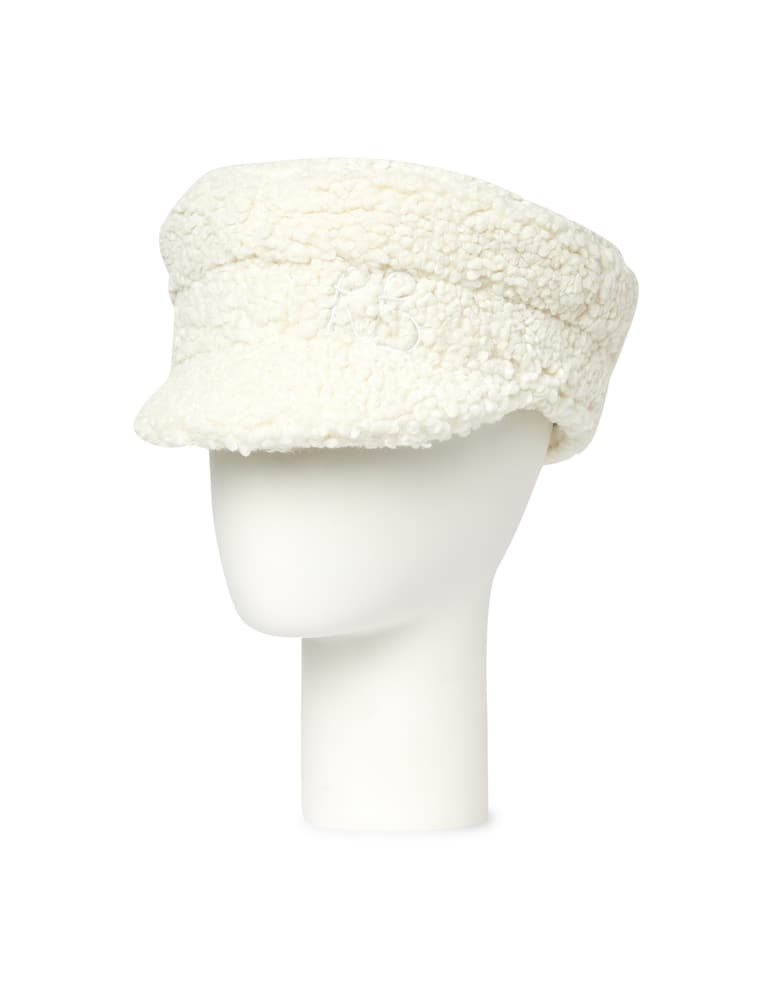 Ruslan Baginskiy Cappellino baker boy con monogramma - immagine 1 Ruslan Baginskiy Cappellino baker boy con monogramma - immagine 1