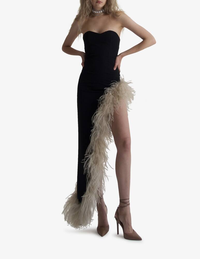 rinascente The Archivia Abito asimmetrico piuma