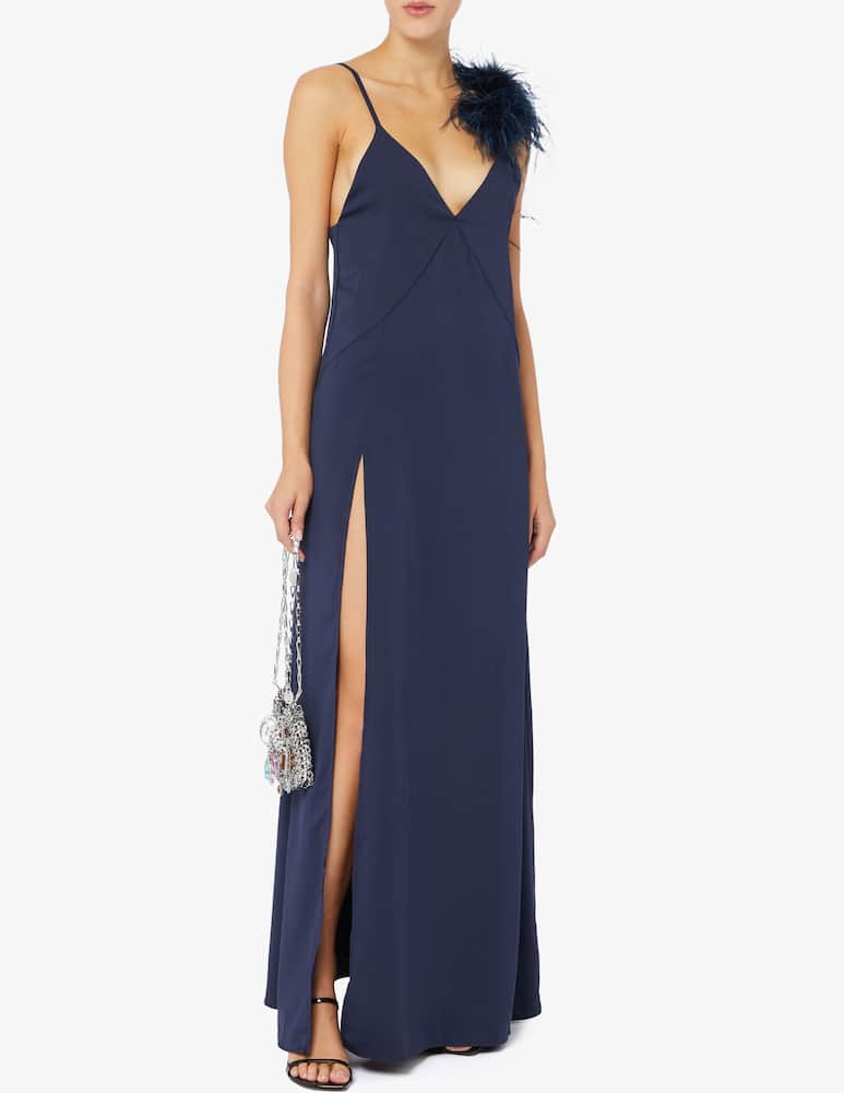 rinascente The Archivia One-shoulder feather dress