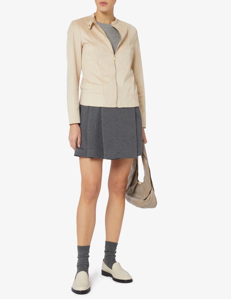 rinascente Elizabeth Ascot Giacca biker in simil suede