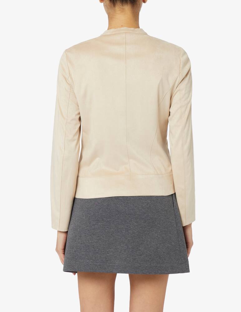 rinascente Elizabeth Ascot Giacca biker in simil suede