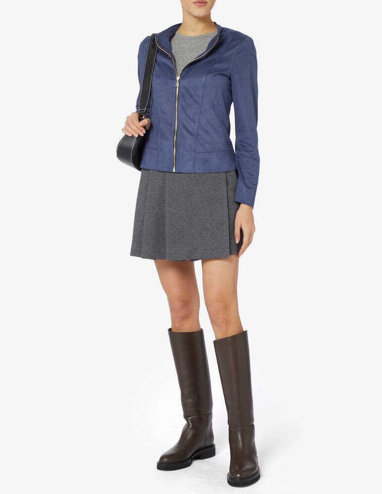 rinascente Elizabeth Ascot Giacca biker in simil suede