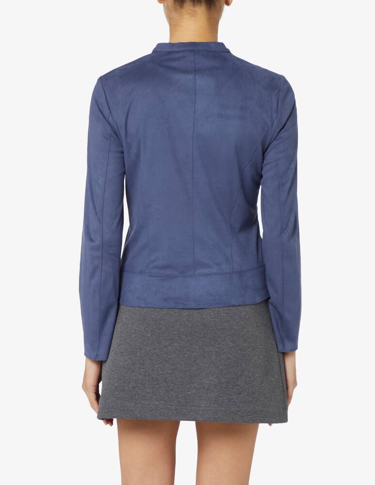 rinascente Elizabeth Ascot Giacca biker in simil suede