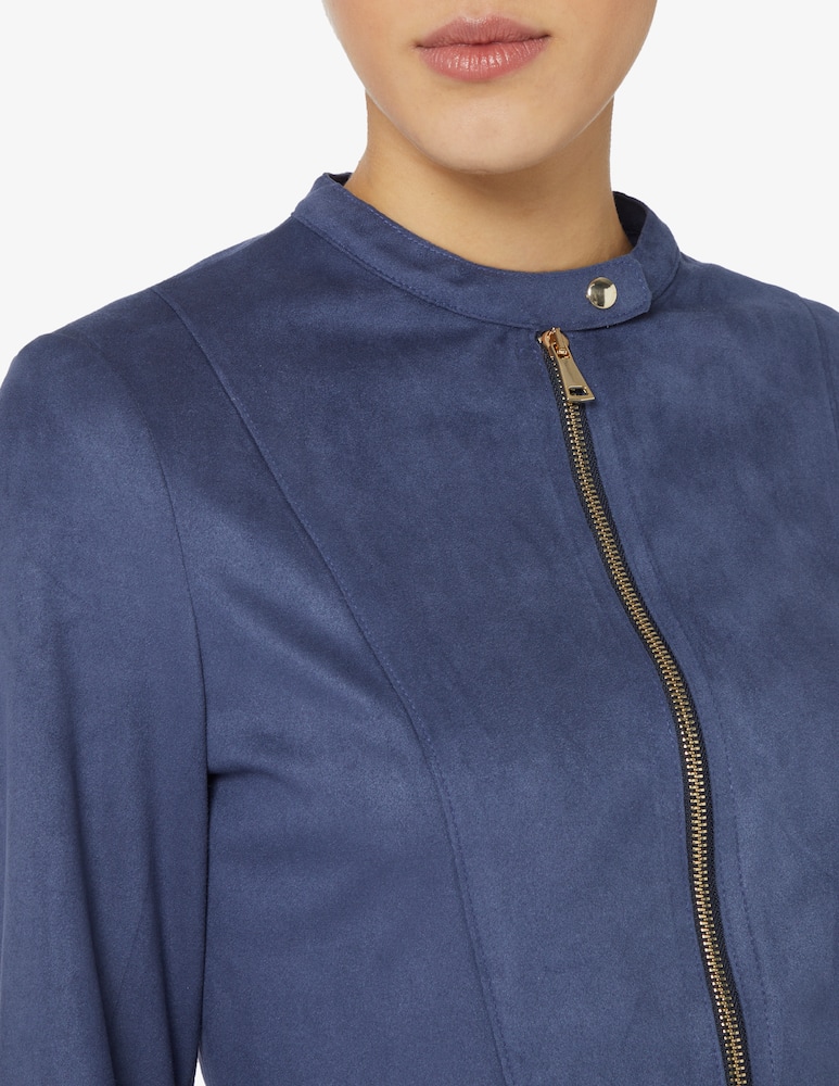 rinascente Elizabeth Ascot Giacca biker in simil suede