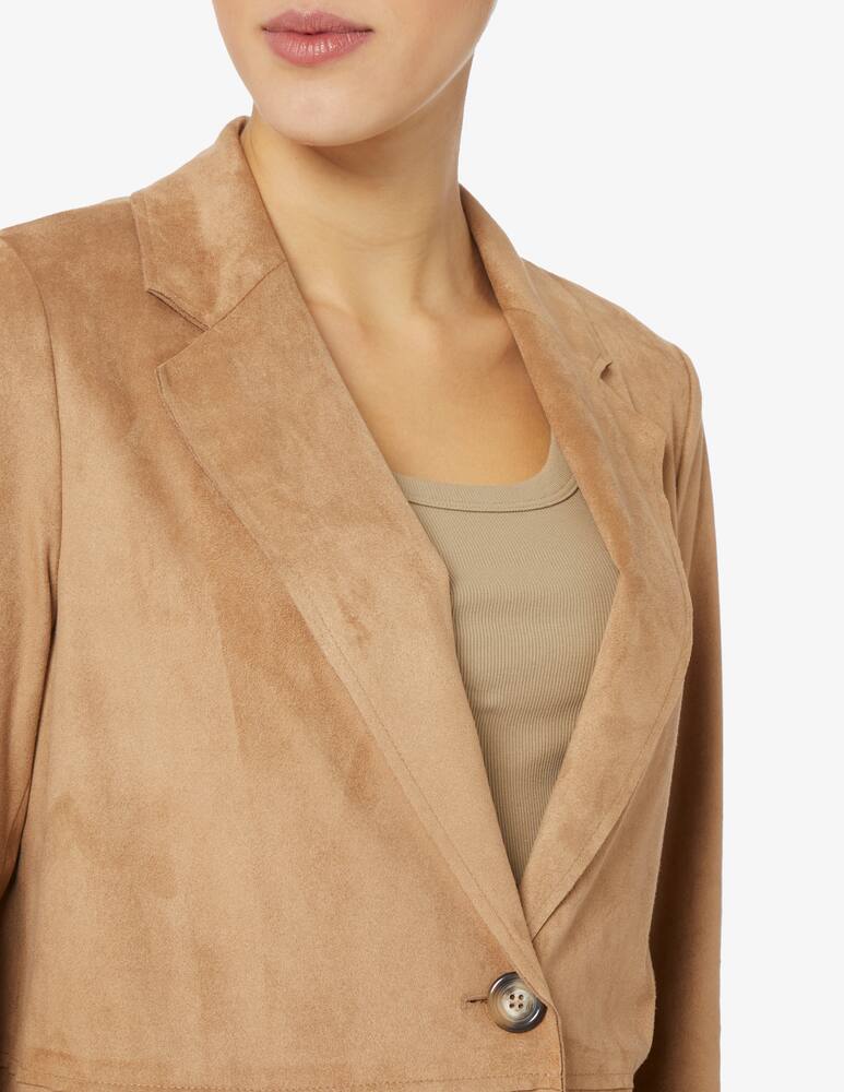 rinascente Elizabeth Ascot Blazer in simil suede