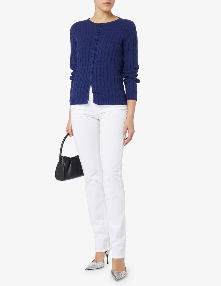 rinascente Elizabeth Ascot Cardigan in cotone