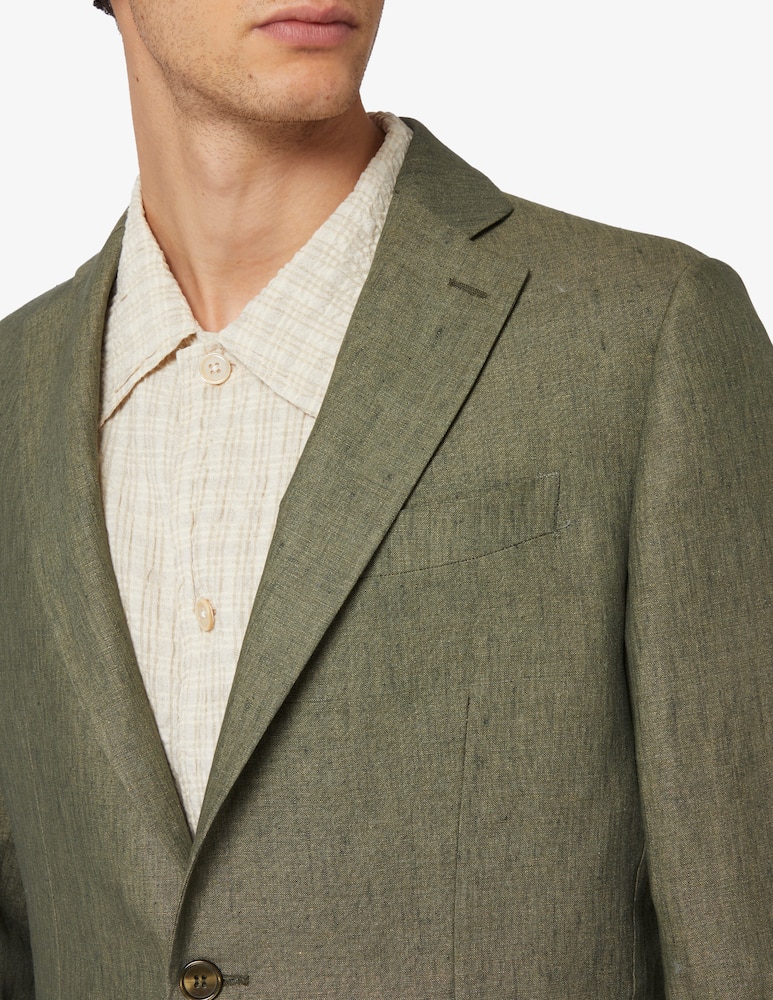 Sartoria Italiana Giacca lino t. filo delave d7 - immagine 4 Sartoria Italiana Giacca lino t. filo delave d7 - immagine 4