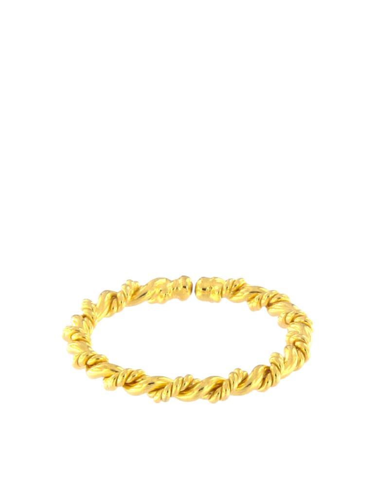 rinascente Mesh Anello dorato a doppio giro