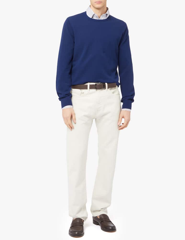 rinascente Gran Sasso Maglia girocollo cotone nido d'ape f14