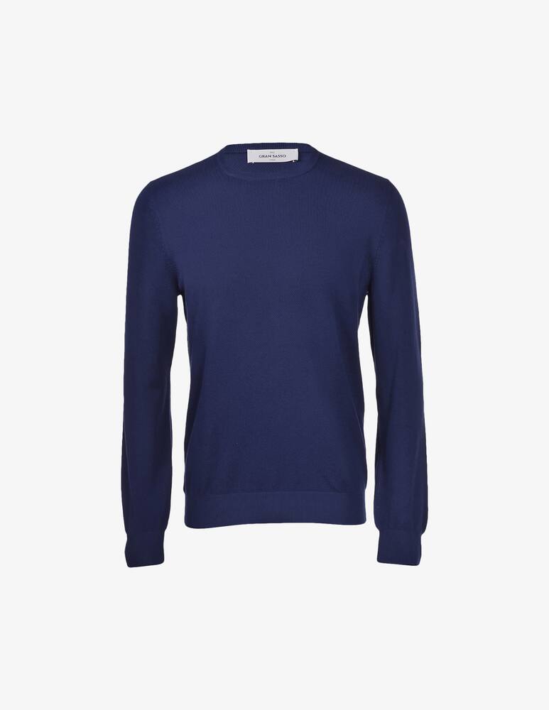 rinascente Gran Sasso Maglia girocollo cotone nido d'ape f14