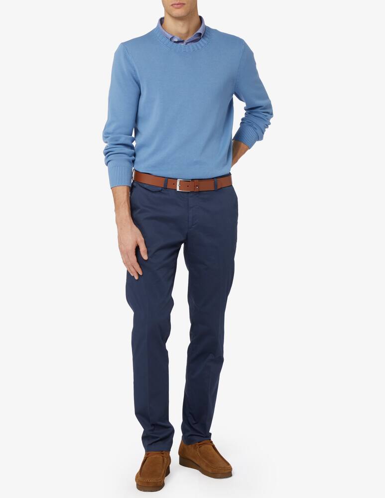 Gran Sasso F8 egyptian cotton crewneck jumper - picture 2