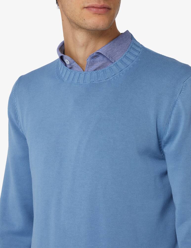 Gran Sasso F8 egyptian cotton crewneck jumper - picture 4