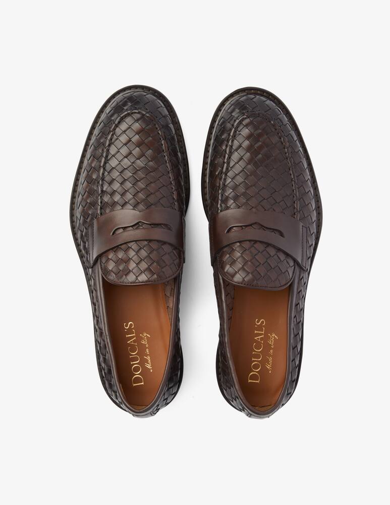 rinascente Doucal's Penny loafer straw