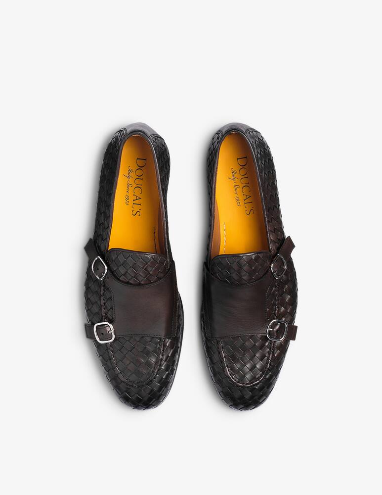 rinascente Doucal's Scarpe doppia fibbia intreccio straw